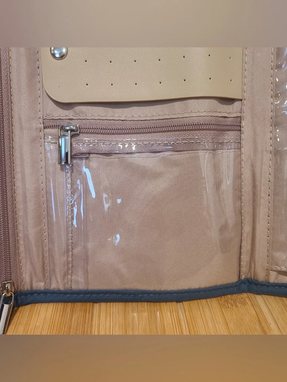 Jewelry Holder Travel Teal Quilted